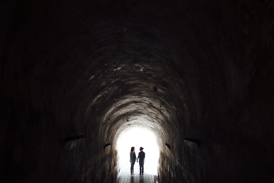 chiangmai prewedding long distance relationship tunnel