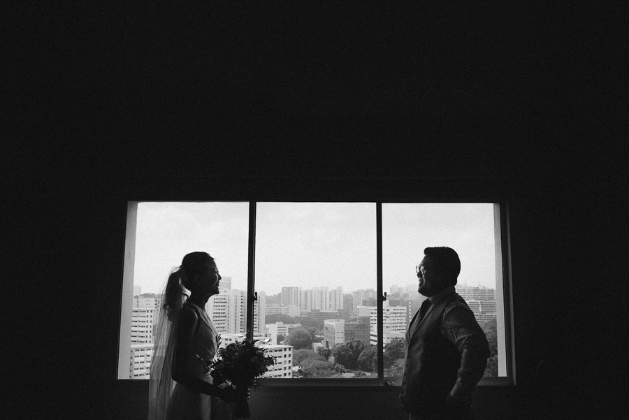 bride and groom portrait session