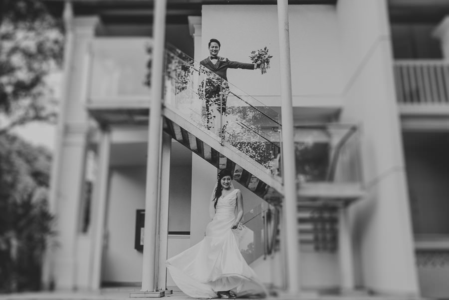 bride and groom portrait singapore amara sanctuary resort sentosa