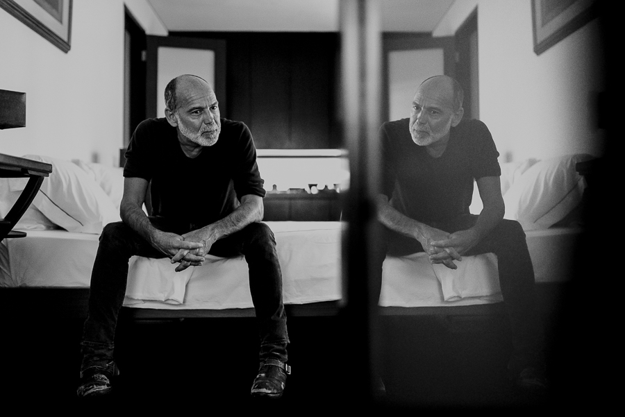 Timothy White in his own reflection Portrait Photography Singapore
