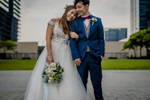 Singapore Wedding Photographer Bride and Groom Portrait Actual Wedding Day AD Engagement